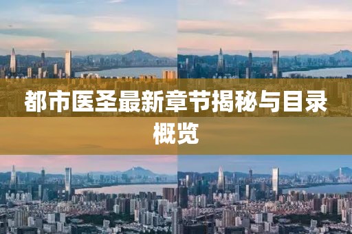 都市醫(yī)圣最新章節(jié)揭秘與目錄概覽