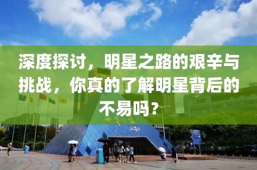 深度探討，明星之路的艱辛與挑戰(zhàn)，你真的了解明星背后的不易嗎？