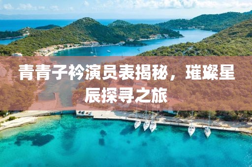 青青子衿演員表揭秘，璀璨星辰探尋之旅
