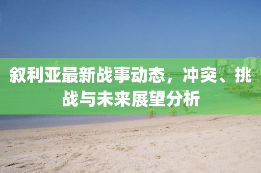 敘利亞最新戰(zhàn)事動(dòng)態(tài)，沖突、挑戰(zhàn)與未來(lái)展望分析