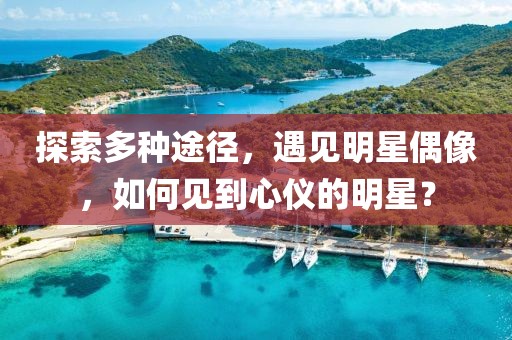 探索多種途徑，遇見明星偶像，如何見到心儀的明星？
