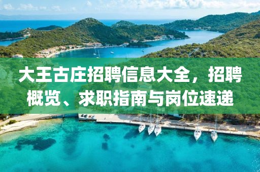 大王古莊招聘信息大全，招聘概覽、求職指南與崗位速遞