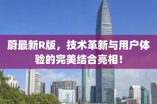 蔚最新R版，技術(shù)革新與用戶體驗(yàn)的完美結(jié)合亮相！
