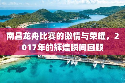 南昌龍舟比賽的激情與榮耀，2017年的輝煌瞬間回顧