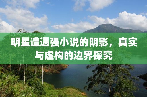 明星遭遇強小說的陰影，真實與虛構(gòu)的邊界探究