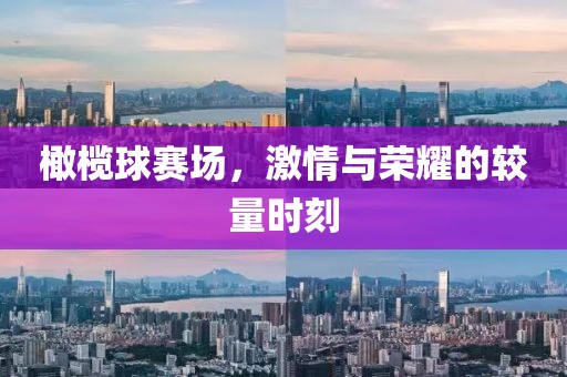 橄欖球賽場，激情與榮耀的較量時刻