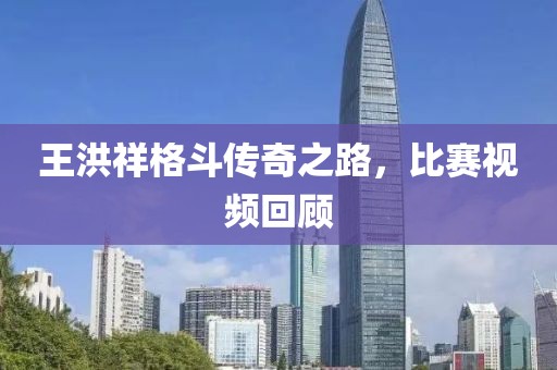 王洪祥格斗傳奇之路，比賽視頻回顧
