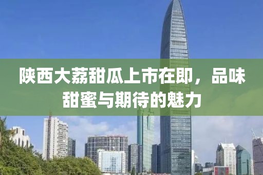 陜西大荔甜瓜上市在即，品味甜蜜與期待的魅力