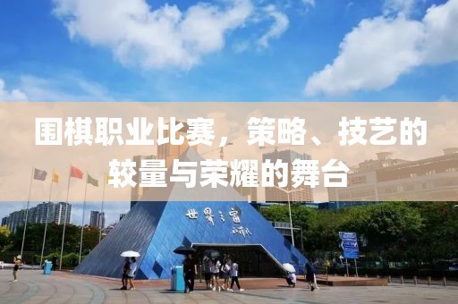 圍棋職業(yè)比賽，策略、技藝的較量與榮耀的舞臺(tái)