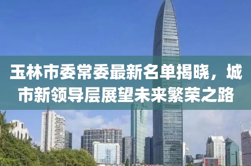 玉林市委常委最新名單揭曉，城市新領(lǐng)導(dǎo)層展望未來(lái)繁榮之路