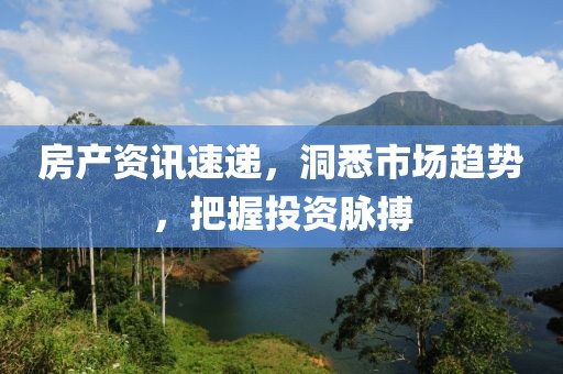 房產(chǎn)資訊速遞，洞悉市場(chǎng)趨勢(shì)，把握投資脈搏
