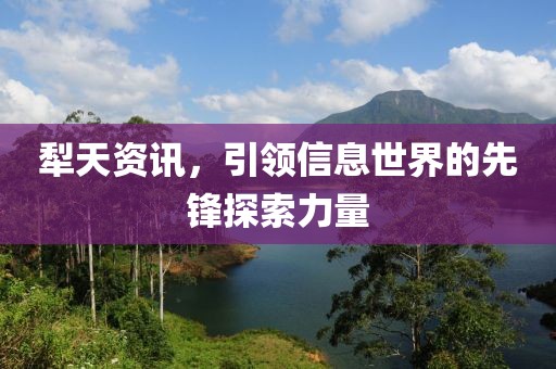 犁天資訊，引領(lǐng)信息世界的先鋒探索力量