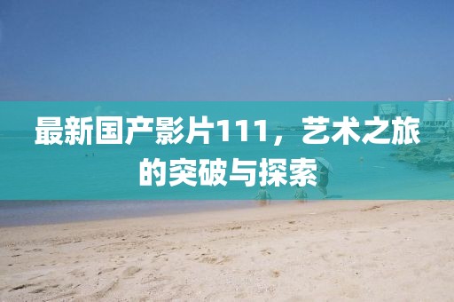 最新國產(chǎn)影片111，藝術(shù)之旅的突破與探索