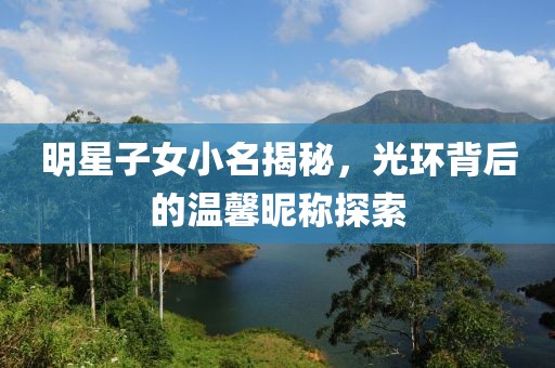 明星子女小名揭秘，光環(huán)背后的溫馨昵稱探索