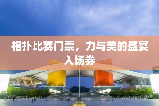 相撲比賽門票，力與美的盛宴入場券