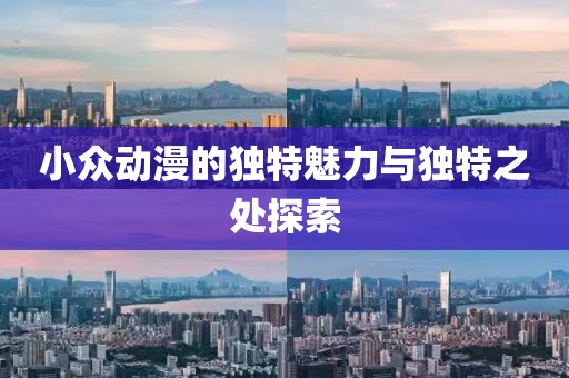 小眾動(dòng)漫的獨(dú)特魅力與獨(dú)特之處探索