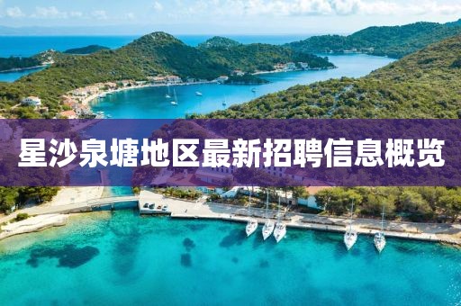 星沙泉塘地區(qū)最新招聘信息概覽