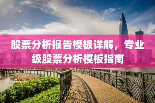 股票分析報告模板詳解，專業(yè)級股票分析模板指南