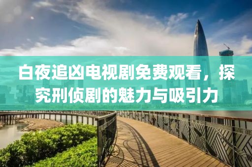 白夜追兇電視劇免費(fèi)觀看，探究刑偵劇的魅力與吸引力