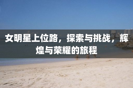 女明星上位路，探索與挑戰(zhàn)，輝煌與榮耀的旅程