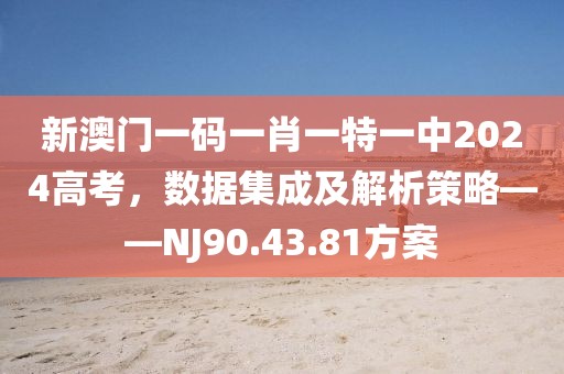 新澳門一碼一肖一特一中2024高考，數(shù)據(jù)集成及解析策略——NJ90.43.81方案