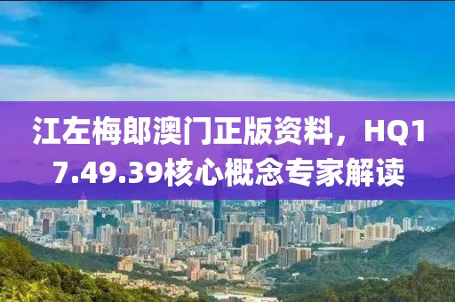 江左梅郎澳門正版資料，HQ17.49.39核心概念專家解讀