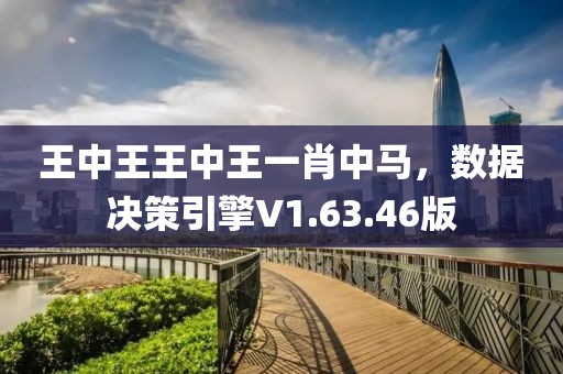 王中王王中王一肖中馬，數(shù)據(jù)決策引擎V1.63.46版
