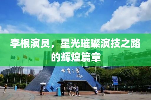 李根演員，星光璀璨演技之路的輝煌篇章