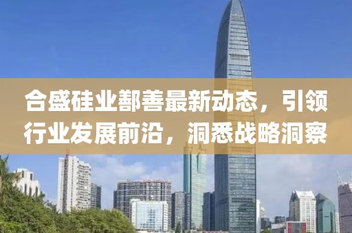 合盛硅業(yè)鄯善最新動(dòng)態(tài)，引領(lǐng)行業(yè)發(fā)展前沿，洞悉戰(zhàn)略洞察