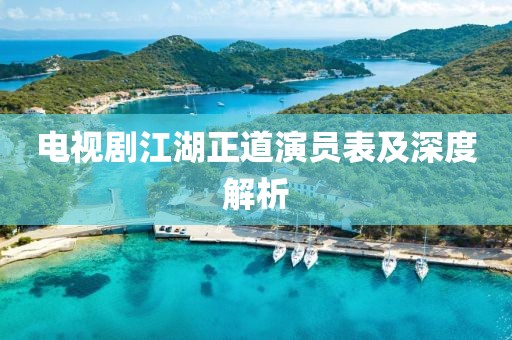 電視劇江湖正道演員表及深度解析