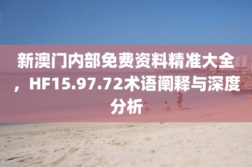 新澳門內(nèi)部免費資料精準大全，HF15.97.72術語闡釋與深度分析