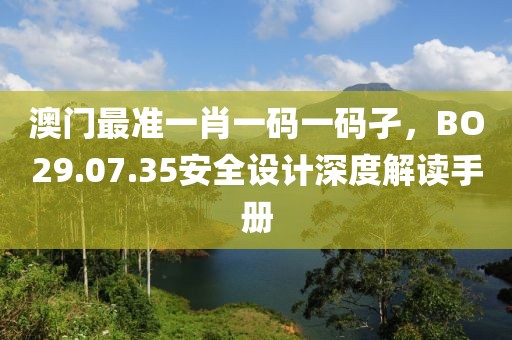 澳門最準一肖一碼一碼孑，BO29.07.35安全設計深度解讀手冊