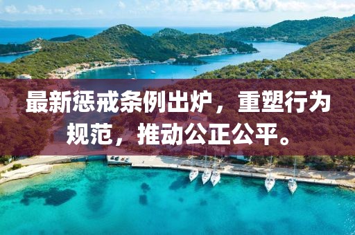 最新懲戒條例出爐，重塑行為規(guī)范，推動公正公平。