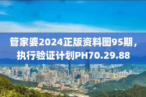 管家婆2024正版資料圖95期，執(zhí)行驗(yàn)證計(jì)劃PH70.29.88
