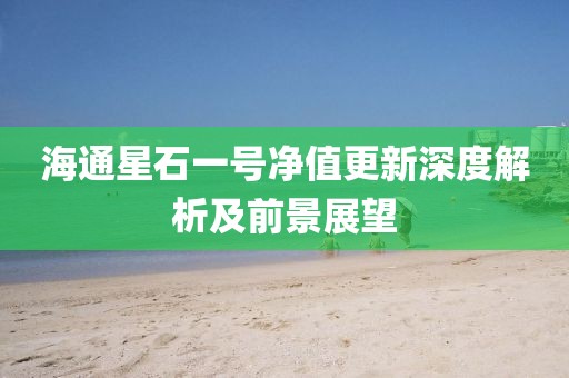 海通星石一號(hào)凈值更新深度解析及前景展望