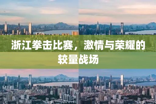 浙江拳擊比賽，激情與榮耀的較量戰(zhàn)場(chǎng)