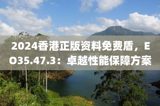 2024香港正版資料免費(fèi)盾，EO35.47.3：卓越性能保障方案