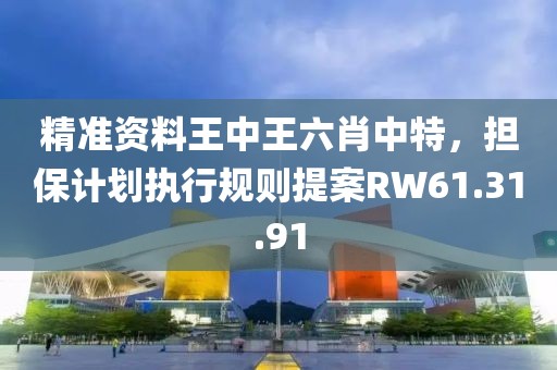 精準(zhǔn)資料王中王六肖中特，擔(dān)保計(jì)劃執(zhí)行規(guī)則提案RW61.31.91