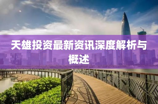 天雄投資最新資訊深度解析與概述