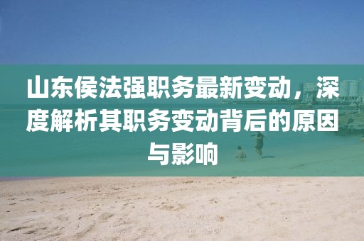 山東侯法強職務最新變動，深度解析其職務變動背后的原因與影響