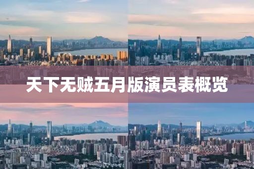 天下無賊五月版演員表概覽