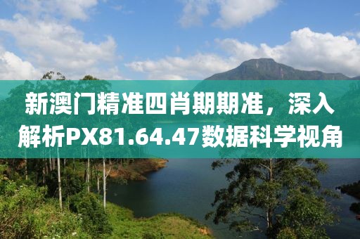 新澳門精準(zhǔn)四肖期期準(zhǔn)，深入解析PX81.64.47數(shù)據(jù)科學(xué)視角