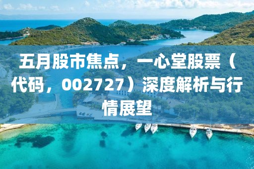 五月股市焦點，一心堂股票（代碼，002727）深度解析與行情展望