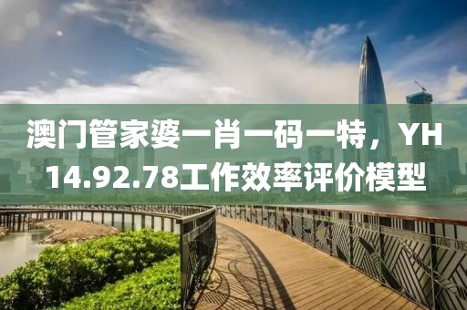 澳門管家婆一肖一碼一特，YH14.92.78工作效率評(píng)價(jià)模型