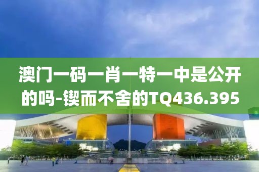 澳門(mén)一碼一肖一特一中是公開(kāi)的嗎-鍥而不舍的TQ436.395