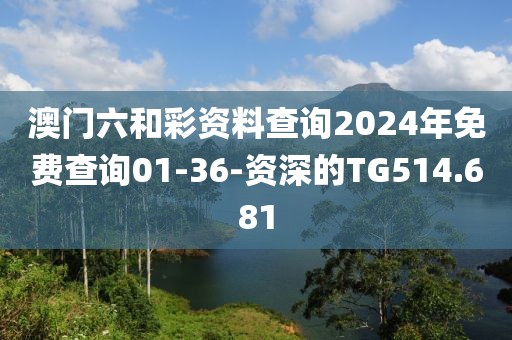 澳門六和彩資料查詢2024年免費查詢01-36-資深的TG514.681