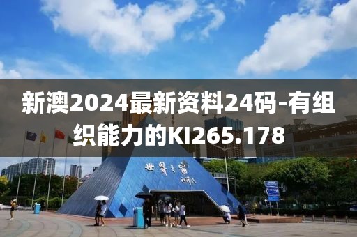 新澳2024最新資料24碼-有組織能力的KI265.178