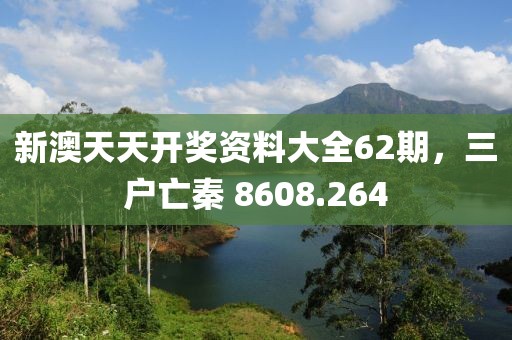 新澳天天開獎資料大全62期，三戶亡秦 8608.264