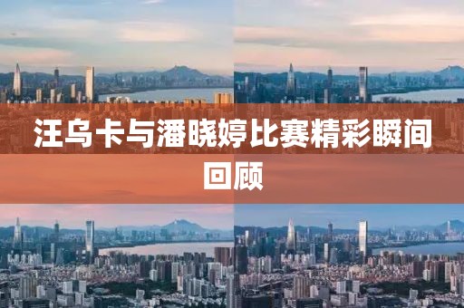 汪烏卡與潘曉婷比賽精彩瞬間回顧