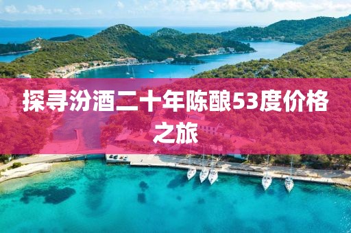探尋汾酒二十年陳釀53度價格之旅
